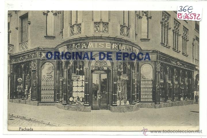 Postcards: (PS-36592)POSTAL DE BARCELONA-CAMISERIA Y NOVEDADES,COMAS Y C&ordf;.PASEO DE GRACIA,N&ordm;2