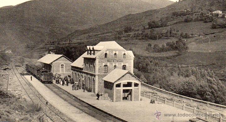 Postales: ribes. 11 estaci&oacute;n ferrocarril - Foto 1