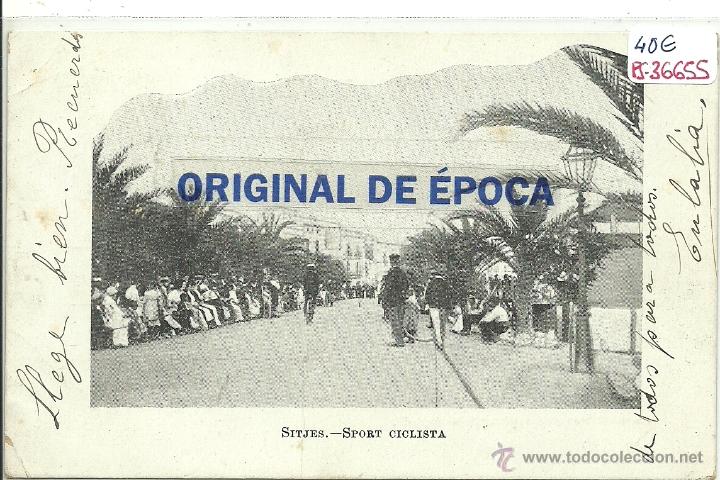 Postkarten: (PS-36655)POSTAL DE SITGES-SPORT CICLISTA
