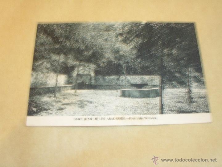 Postkarten: SANT JOAN DE LES ABADESSES FONT DELS VERMELLS  - HUECOGR. MUMBRU - 14X9 CM.