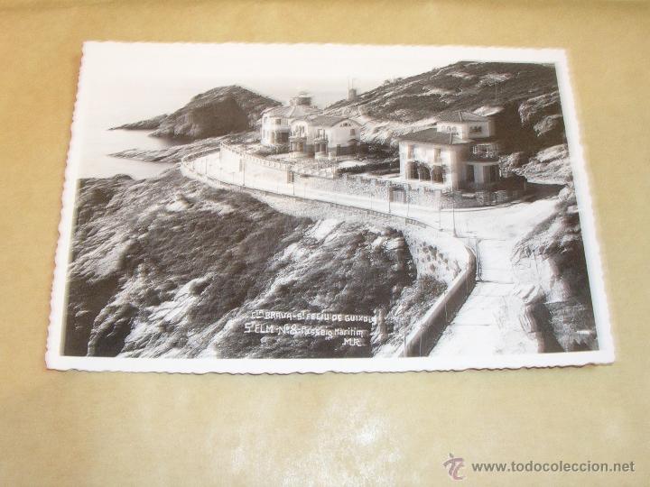 Postkarten: ST. FELIU DE GUIXOLS CTA. BRAVA ST. ELM N&ordm; 8 PASSEIG MARITIM MR 14X9 CM. FOTOGRAFICA