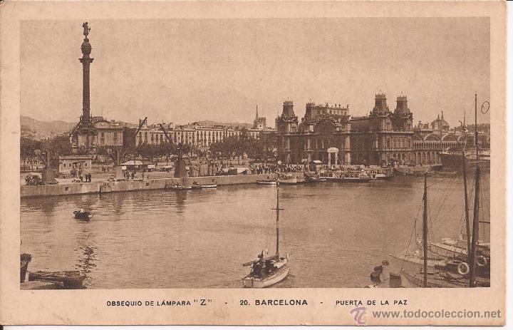 Postales: POSTAL DE BARCELONA CON PUBLICIDAD - Foto 1