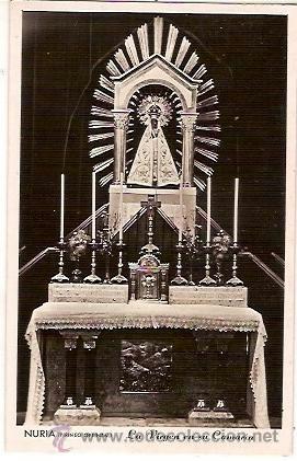 Postais: ANTIGUA POSTAL NURIA PIRINEO ORIENTAL LA VIRGEN EN SU CAMERIN