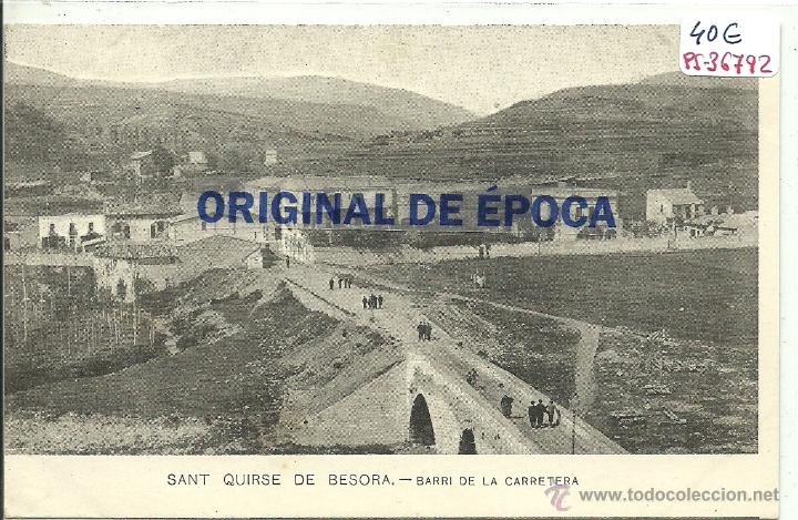 Postcards: (PS-36792)POSTAL DE SANT QUIRSE DE BESORA-BARRI DE LA CARRETERA.REVERSO SIN DIVIDIR
