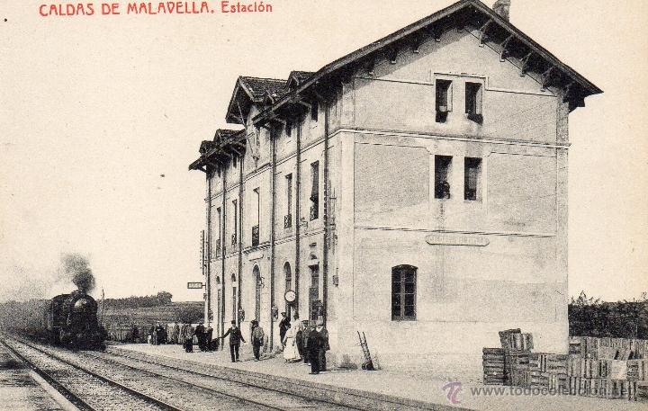Postales: caldas de malavella. Estaci&oacute;n. thomas - Foto 1
