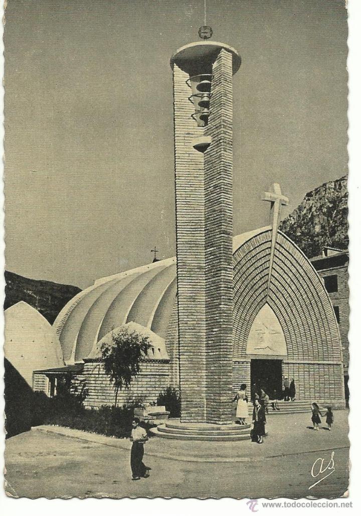 Postales: PONT DE SUERT.-BELLA IGLESIA MODERNA.-IMPRENTA ELZEVIRIANA Y LIBRERIA CAMI N&ordm; 175