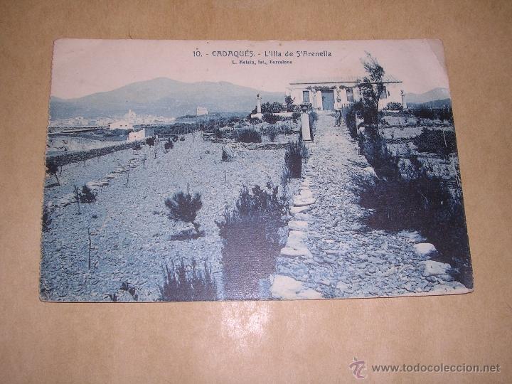 Postcards: 10 - CADAQUES -L'ILLA DE S'ARENELLA   - L.ROISIN FOT . 14X9 CM.