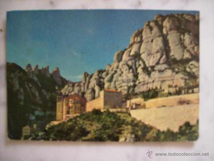 Postales: ANTIGUA POSTAL DE MONTSERRAT,VISTA PARCIAL DE LA MONTA&Ntilde;A.