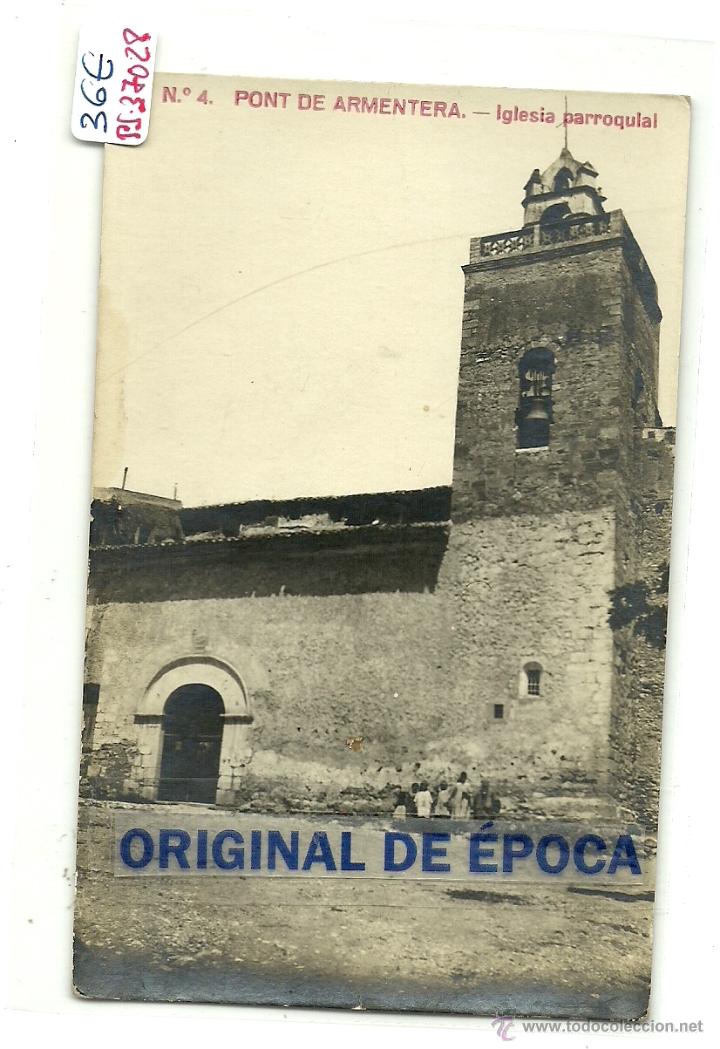 Postcards: (PS-37028)POSTAL FOTOGRAFICA DE PONT DE ARMENTERA-IGLESIA PARROQUIAL