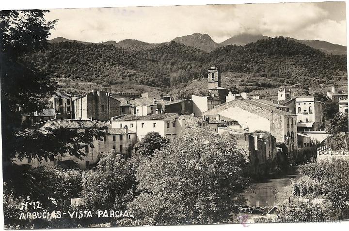 Postales: ARBUCIAS-ARBUCIES, VISTA PARCIAL, EDICIONES CARRERAS N&ordm; 12