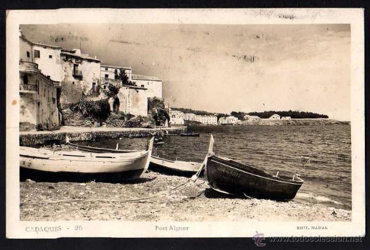 Postales: Cadaqu&eacute;s. Port Alguer. Edit. Nadal. - Foto 1