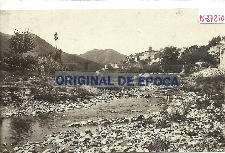 Postcards: (PS-37210)POSTAL FOTOGRAFICA DE POBOLEDA-VISTA DEL RIO Y PUEBLO