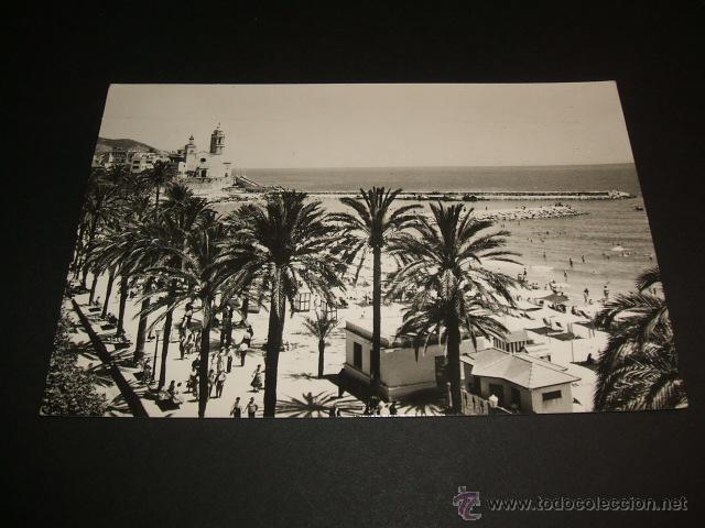 Postales: SITGES BARCELONA PLAYA Y PUNTA - Foto 1