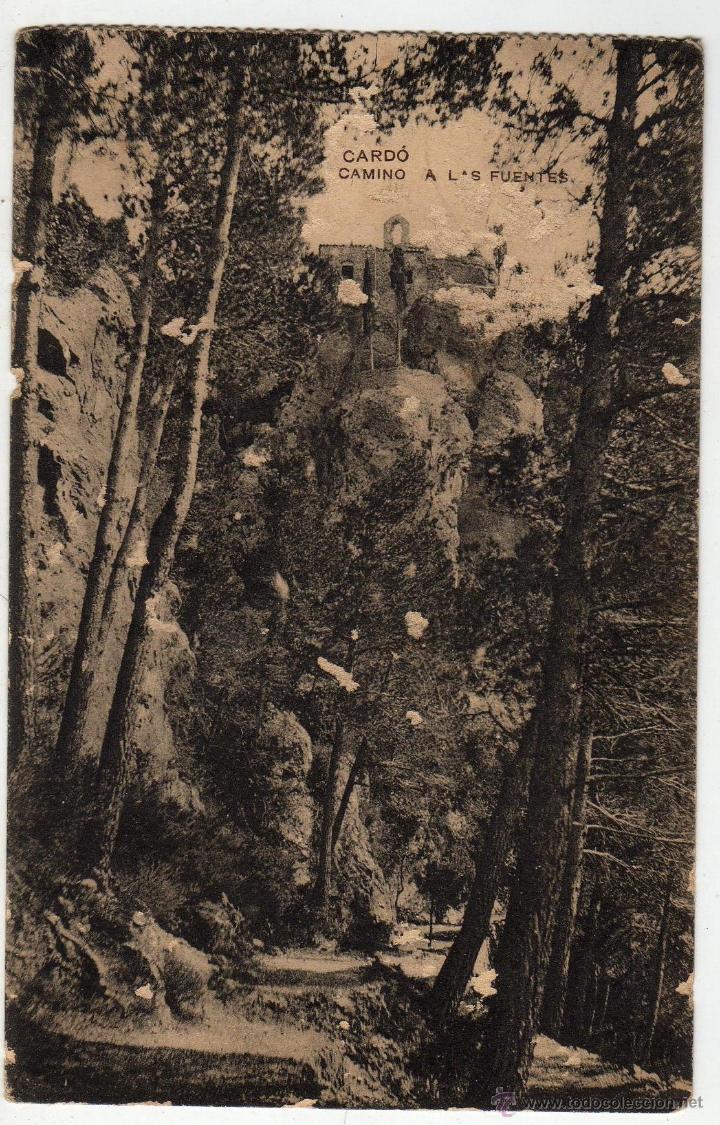 Postcards: POSTAL DE TORTOSA BALNEARIO DE CARD&Oacute; 1915 CON SELLO