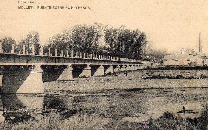 Postales: mollet. puente sobre bes&oacute;s. bosch - Foto 1