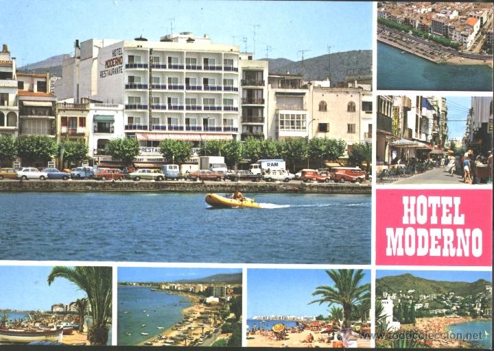 Postales: ROSAS - HOTEL MODERNO - Foto 1