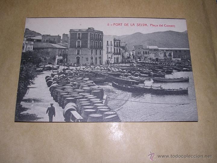 Postcards: 5 .- PORT DE LA SELVA . PLA&Ccedil;A DEL COMER&Ccedil; - 7908 FOTOTIP. THOMAS 14X9 CM.