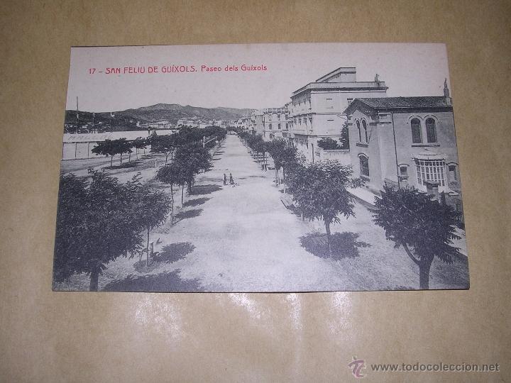 Postcards: 17 .- SAN FELIU DE GUIXOLS PASEO DELS GUIXOLS 8649 FOTOTIP. THOMAS 14X9 CM.