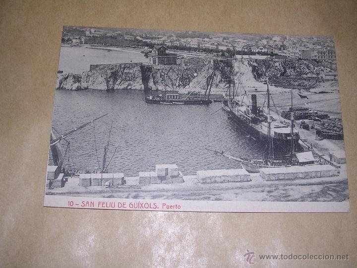 Postcards: 10 .- SAN FELIU DE GUIXOLS . PUERTO 8642 - FOTOTIP. THOMAS 14X9 CM.