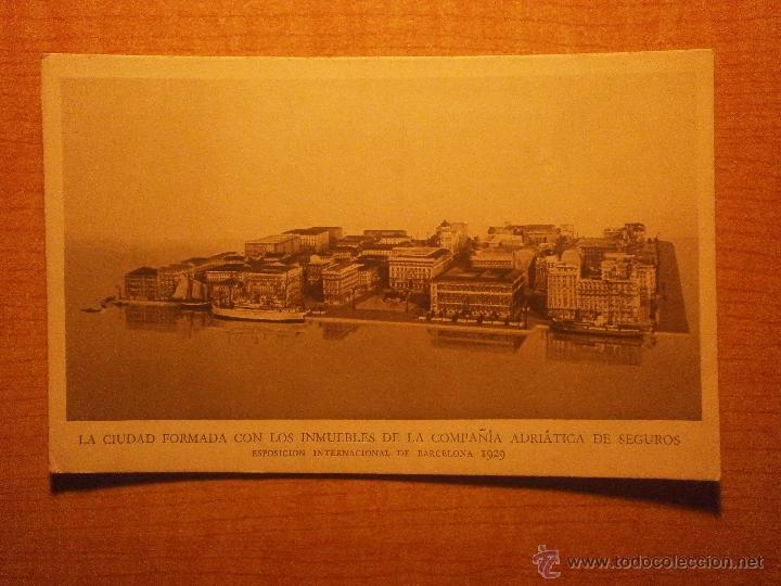 Postais: POSTAL LA CIUDAD FORMADA CON LOS INMUEBLES DE LA COMPA&Ntilde;IA ADRIATRICA DE SEGUROS  1929 SIN CIRCULAR