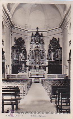 Postales: POSTAL CENTELLES INTERIOR IGLESIA - Foto 1