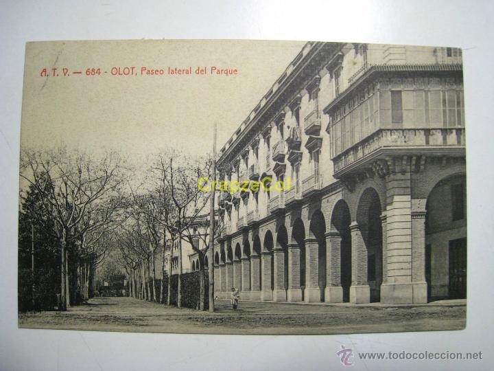 Postales: OLOT: PASEO LATERAL DEL PARQUE (684) - POSTAL - Foto 1