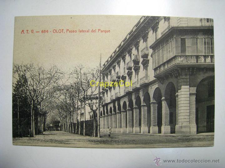 Postales: OLOT: PASEO LATERAL DEL PARQUE (684) - POSTAL - Foto 1
