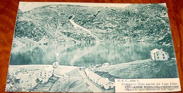 Postkarten: ANTIGUA POSTAL DE CAPDELLA-  VISTA PARCIAL DEL LAGO ESTANGENTO A 2029 METROS S/M REGULADOR DEL CAUDA