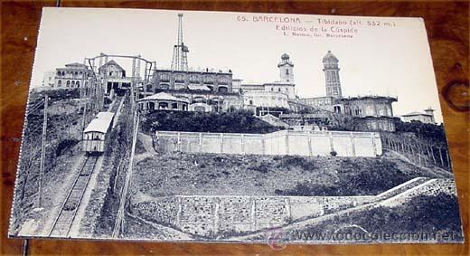 Postales: ANTIGUA POSTAL DE BARCELONA - TIBIDABO. EDIFICIOS DE LA CUSPIDE - L. ROISIN. DIVIDIDA - SIN CIRCULAR - Foto 1
