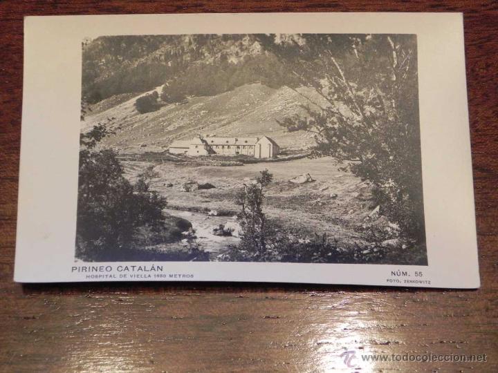 Postales: ANTIGUA POSTAL - PIRINEO CATALAN - HOSPITAL DE VIELLA 1680 METROS - ZERKOWITZ - 55 - SIN CIRCULAR