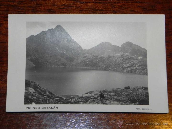 Postales: ANTIGUA POSTAL - PIRINEO CATALAN - VISTA PARCIAL DEL LAGO SABURO - ZERKOWITZ - 9 - SIN CIRCULAR