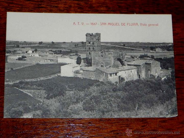Postales: ANTIGUA POSTAL - SAN MIGUEL DE FLUVIA - VISTA GENERAL - A.T.V. - 1887 - SIN CIRCULAR