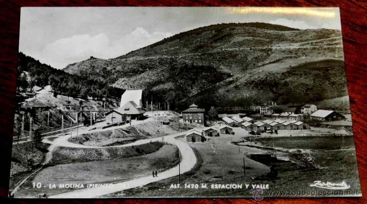 Postales: ANTIGUA FOTO POSTAL DE LA MOLINA PIRINEO, LERIDA, ALT. 1420 M. ESTACION Y VALLE, ZERKOWITZ 10, SIN C