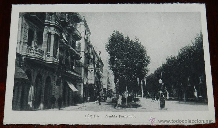 Postales: ANTIGUA POSTAL DE LERIDA, RAMBLA FERNANDO, ED. PAYA, NO CIRCULADA.