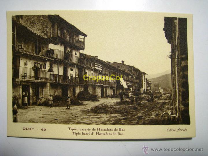 Postales: OLOT: TIPICO CASERIO DE HOSTALETS DE BAS (69) - POSTAL - Foto 1