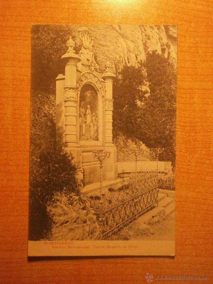 Postales: POSTAL MONTSERRAT ROSARIO MONUMENTAL TERCER MISTERIO DE GLORIASIN CIRCULAR