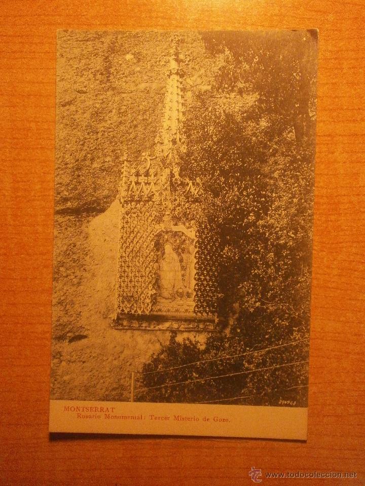 Postais: POSTAL MONTSERRAT  ROSARIO MONUMENTAL TERCER MISTERIO DE GOZO  SIN CIRCULAR