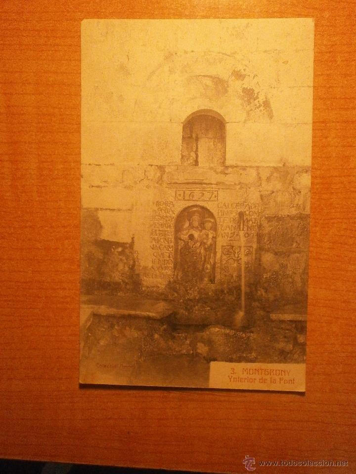 Postales: POSTAL MONTSERRAT MONTGRONY YNTERIOR DE LA FONT SIN CIRCULAR