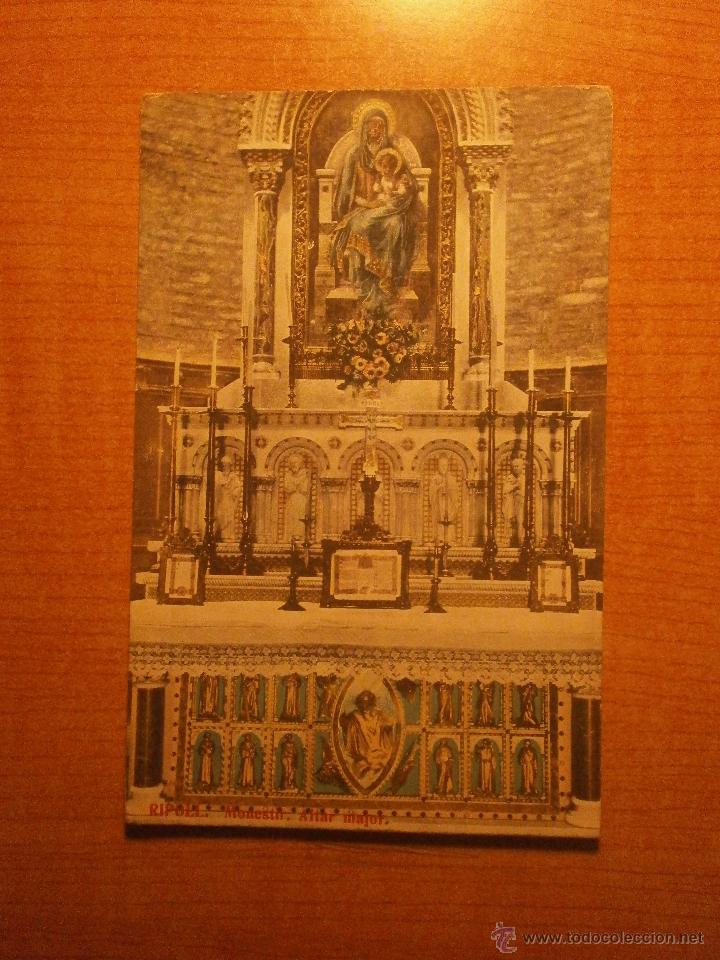 Postales: POSTAL  RIPOLLMONESTIR ALTAR MAJOR .M. DURAN SIN CIRCULAR