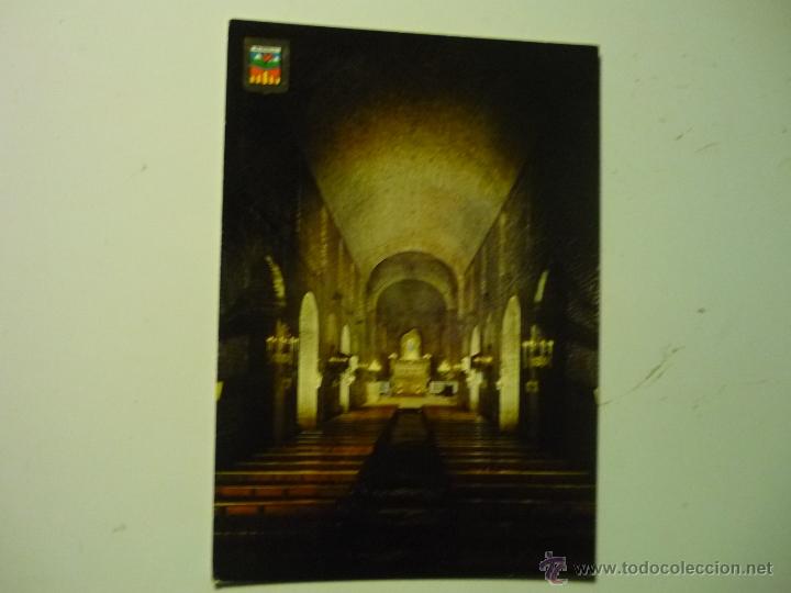 Postales: POSTAL RIPOLL .- INTERIOR BASILICA -NAVE CENTRAL - Foto 1