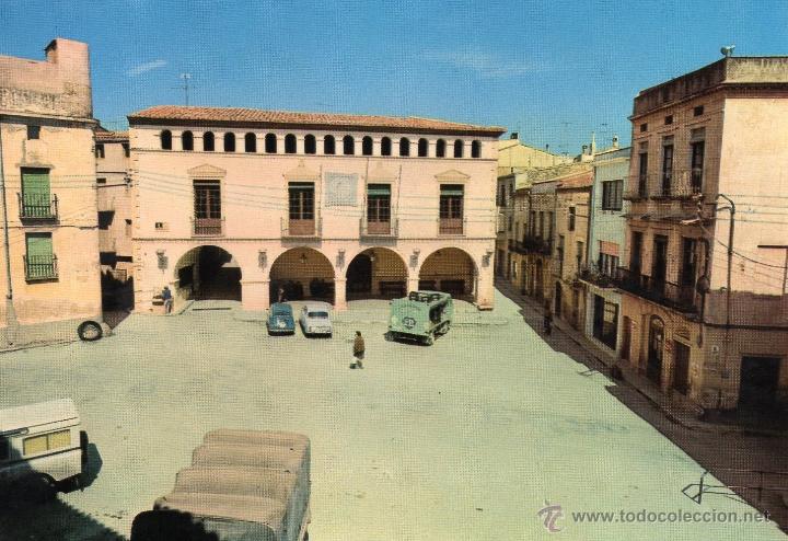 Postkarten: montbri&oacute;. plaza ayuntamiento. su&ntilde;&eacute;