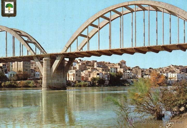 Postales: mora de ebro. 5482 rio ebro. escudo de oro - Foto 1