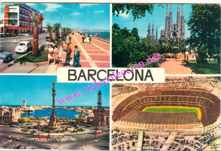 Postales: BARCELONA (POSTAL DE 1960 APROX). - Foto 1