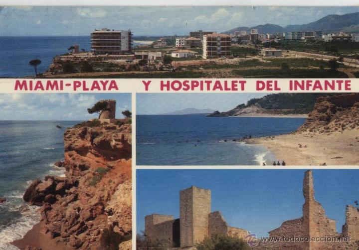 Postales: Postal Miami-playa y Hospitalet del Infante