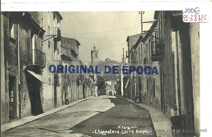 Postcards: (PS-38125)POSTAL FOTOGRAFICA DE LLAGOSTERA-CARRE AMPLE.V.FARGNOLI