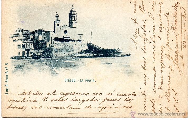 Postales: sitges. j. de d. serie a, n&ordm; 5. la punta - Foto 1