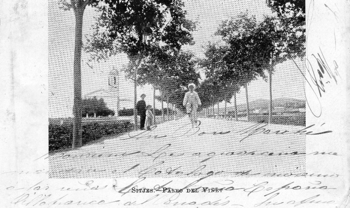 Postales: sitges. paseo del vi&ntilde;et - Foto 1