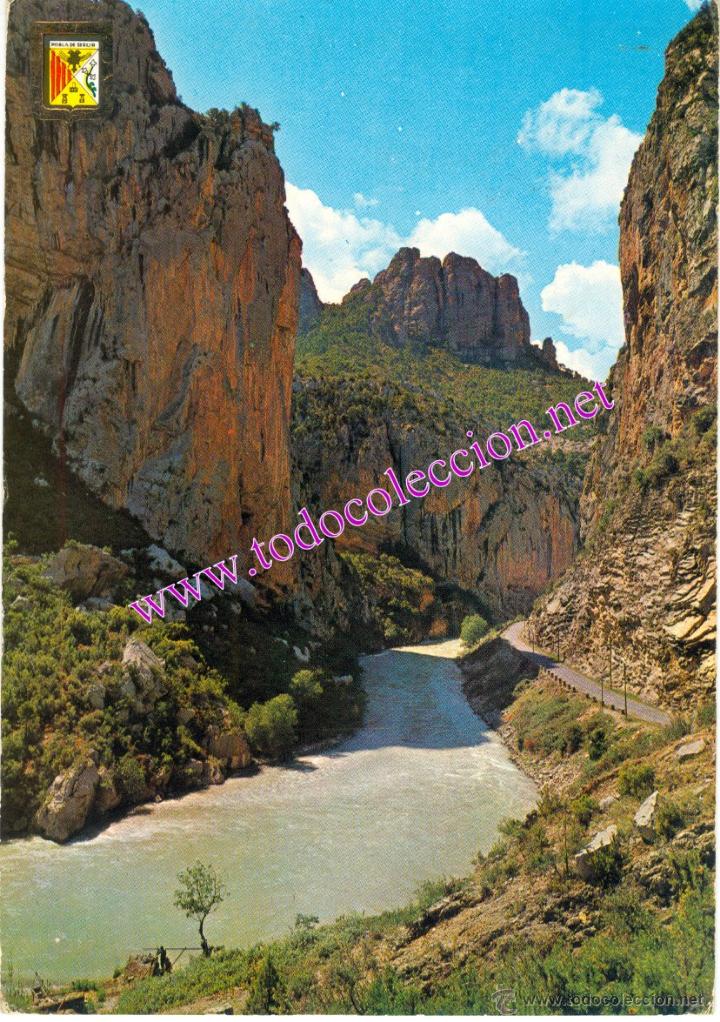 Postales: PIRINEO CATALAN - EL PALLARS (LLEIDA)- CONGOST DE COLLEGATS Y RIO NOGUERA PALLARESA (POSTAL DE 1964)