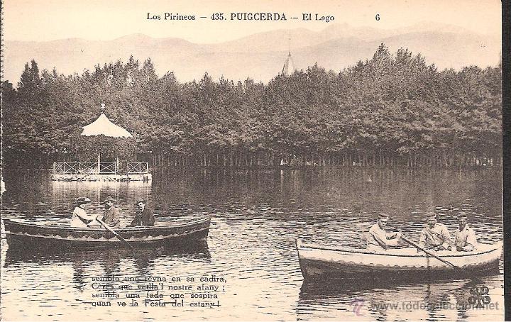 Postales: POSTAL PUIGCERDA EL LAGO PIRINEOS NUM 435   -OCASI&Oacute;N-
