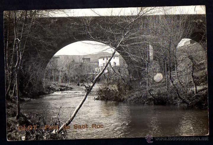 Postales: Olot . Pont de San Roc. Circulada - Foto 1